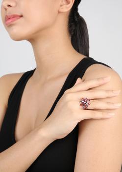 Ruby Violet - Magic Fireball ring Konplott
